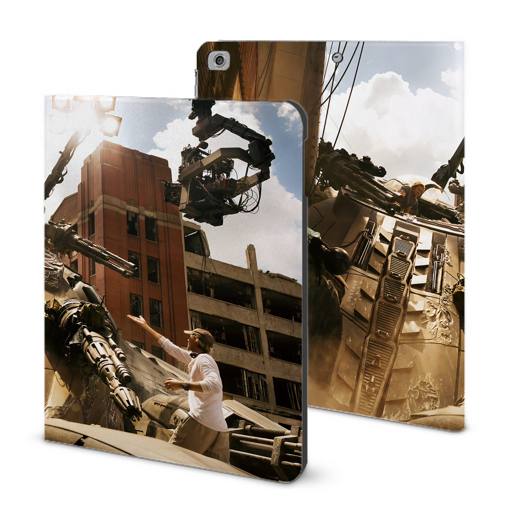 （画像用） Transformers トランスフォーマー IPad ケース ブック型 PUレザー TPU 耐衝撃 軽量 薄型 ペン収納なし 全面保護 IPad 各モデル対応